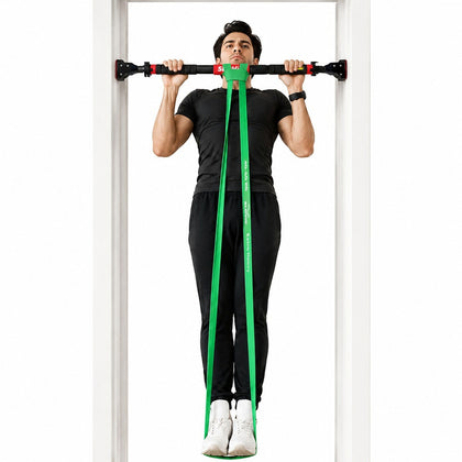 Pull-Up Assist Combo 200 KG Pull Up Bar + 40–60 KG Resistance Band
