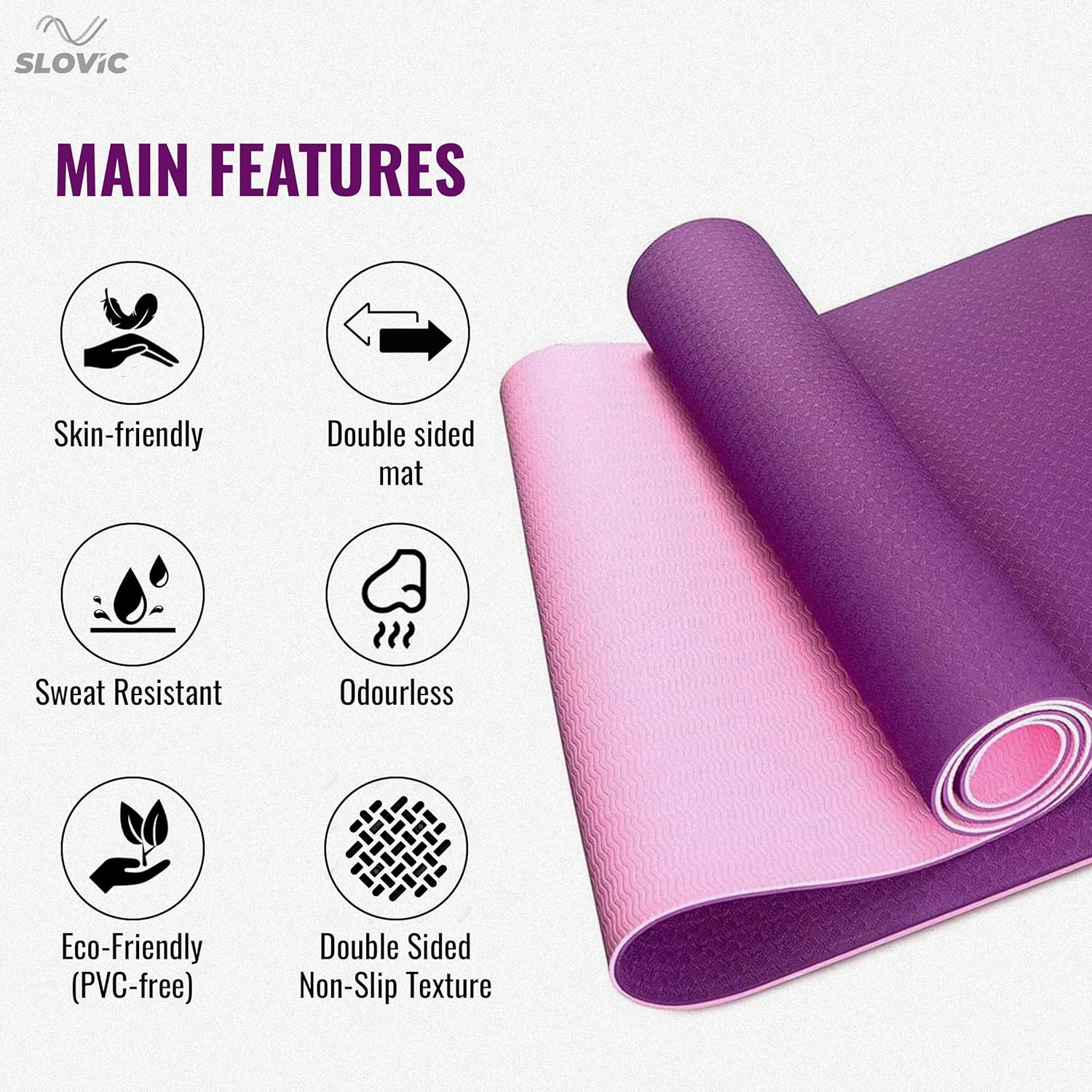 Yoga Mats For Women (TPE 6mm)