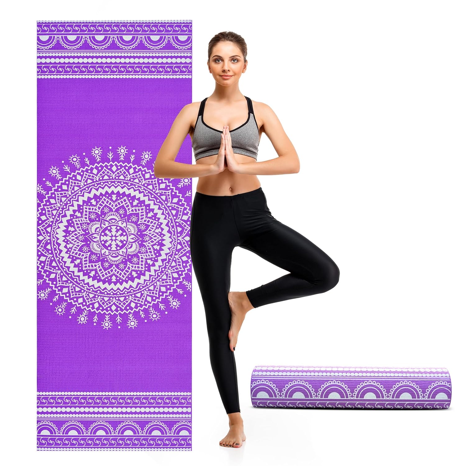 Slovic Yoga Mats For Women (Purple)