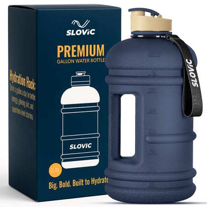 2.2L Water Gallon | Drink Reminder Marks | Blue