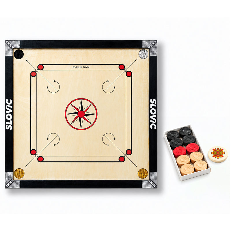 Carrom Board 32 × 32 Inches with 5-Ply Carton