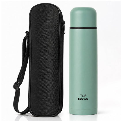 Phantom Bottle 1L - Insulated Stainless Steel Water Bottle - Mint Green - Gym, Sports & Travel