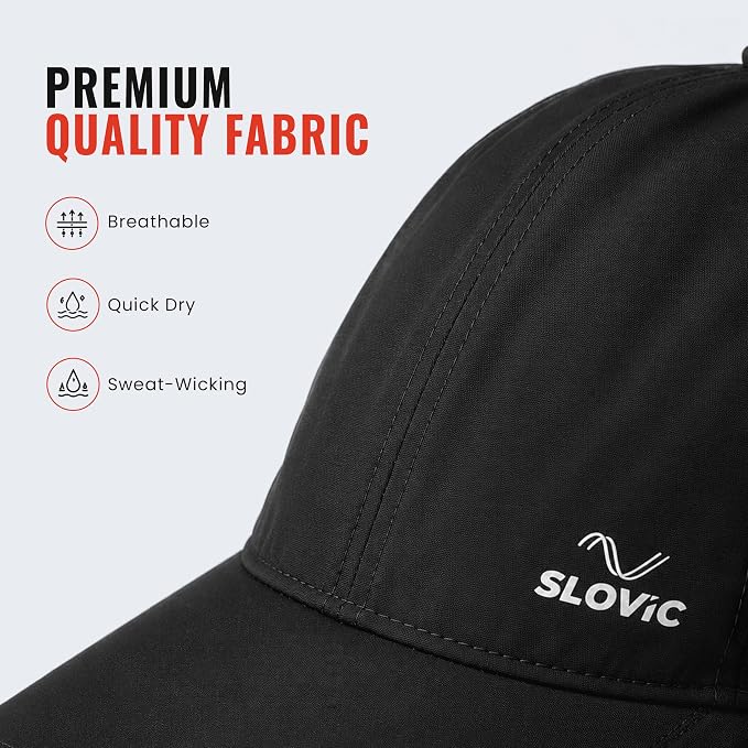 Baseball Cap for Men & Women | Adjustable Sports Cap | Black
