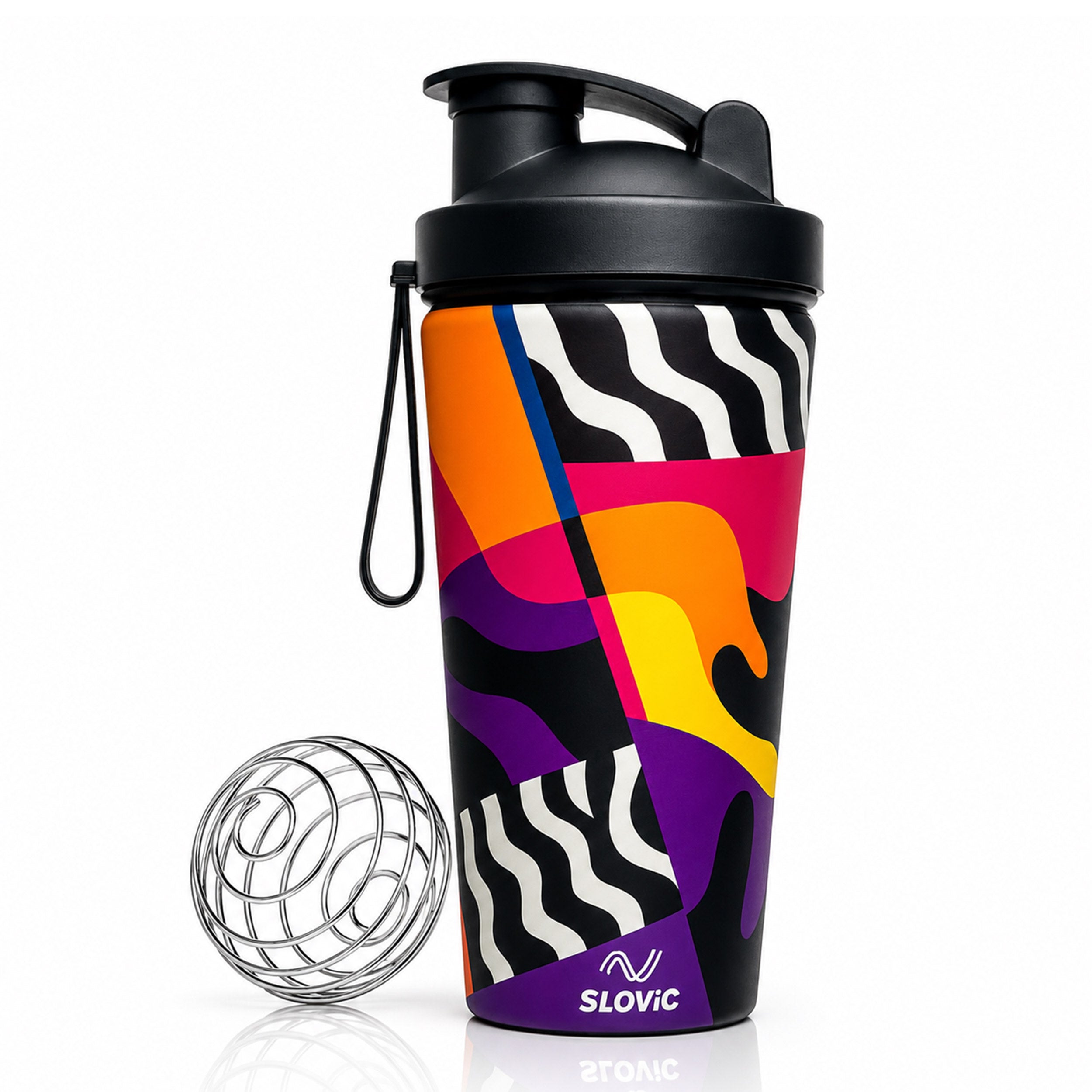 750 ml Stainless Steel Shaker Bottle | 4D Printed | Leakproof Gym Shaker