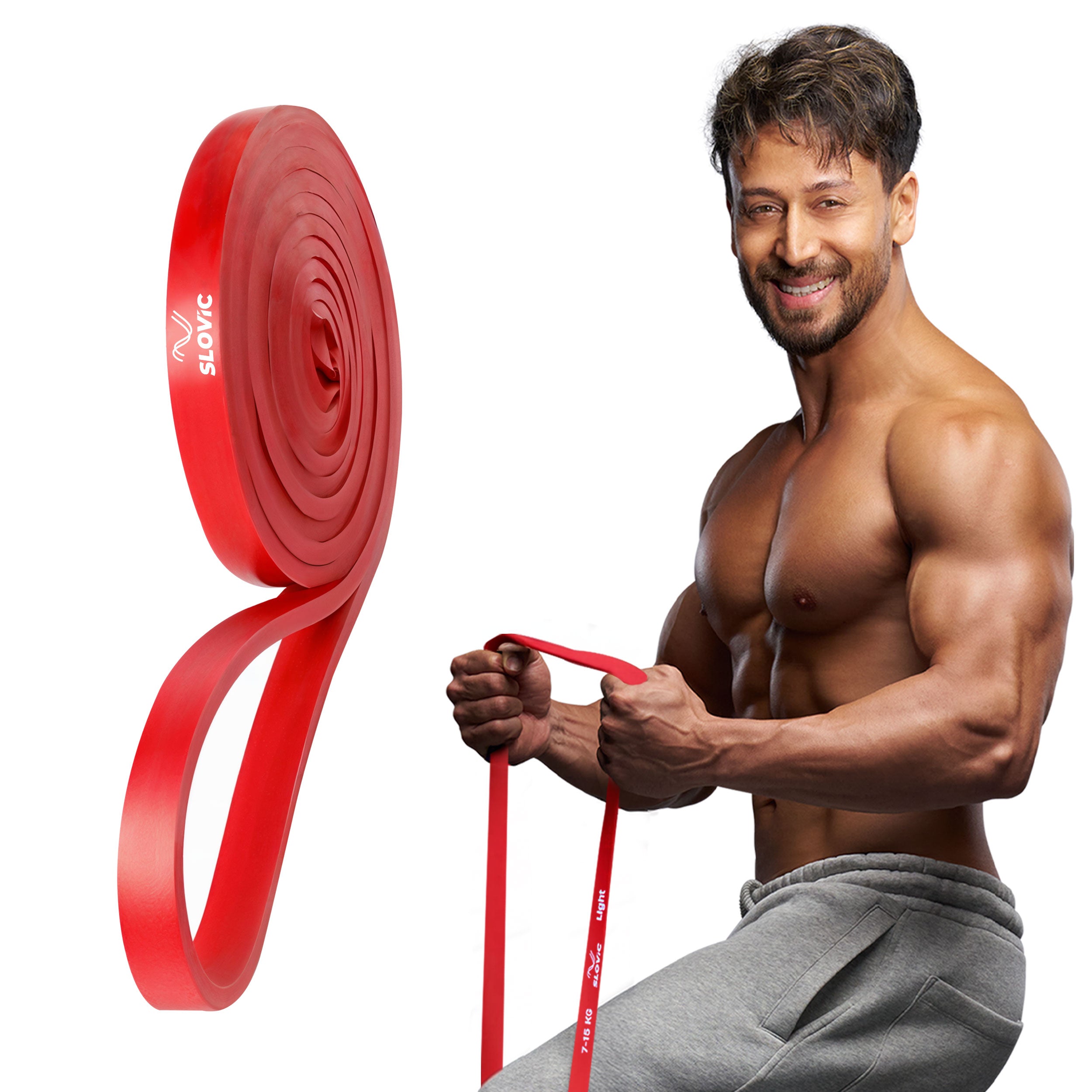 7–15 kg Resistance Band (Light) | Heavy-Duty Natural Latex Band