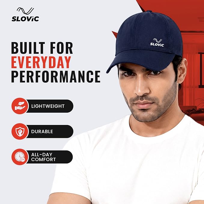 Baseball Cap for Men & Women | Adjustable Sports Cap | Blue