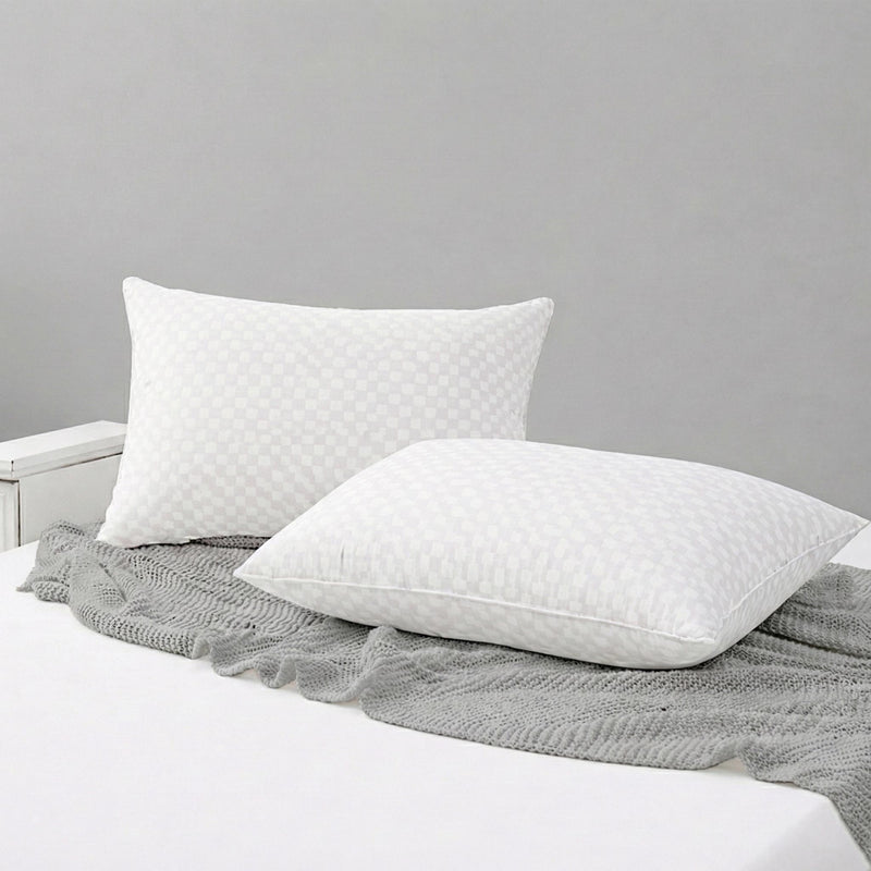 (Pack of 2) Hollow Fiber Sleeping Pillow – White | Soft & Supportive, Comfortable
