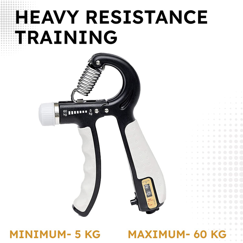 5-60 Kg Adjustable Hand Gripper with Counter