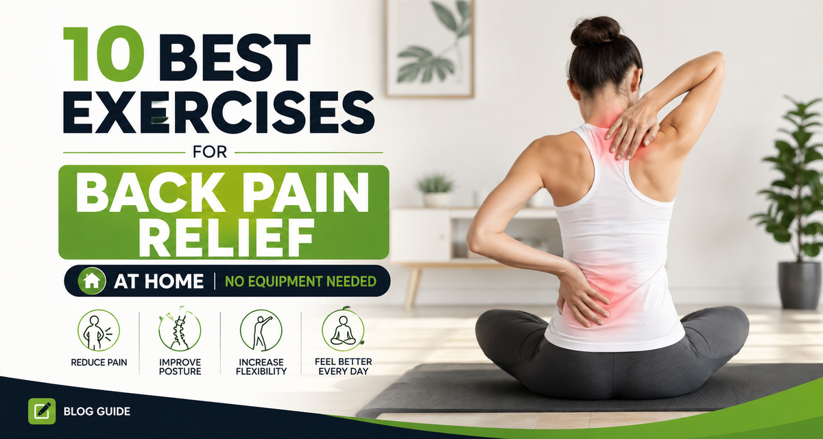 10 Best Exercises for Back Pain Relief at Home (No Equipment Needed)