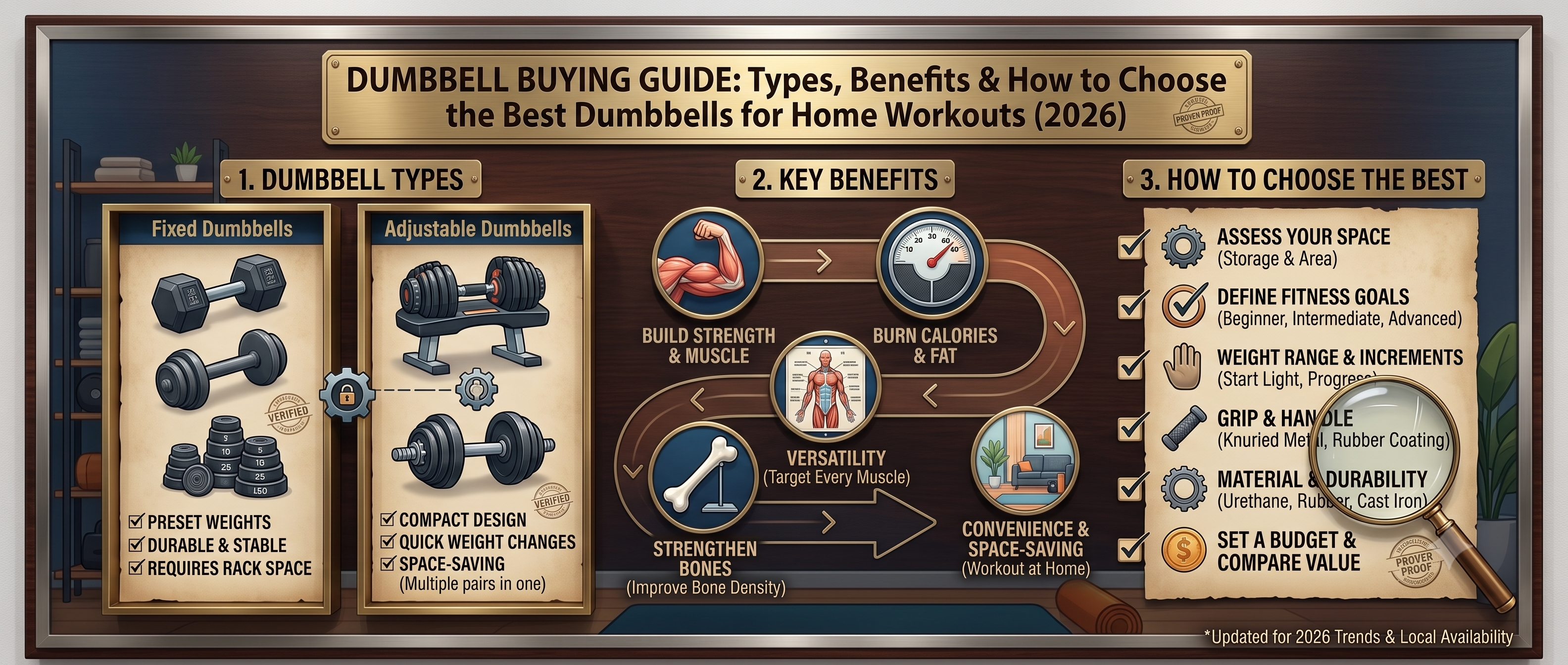 Dumbbell Buying Guide: Types, Benefits & How to Choose the Best Dumbbells for Home Workouts