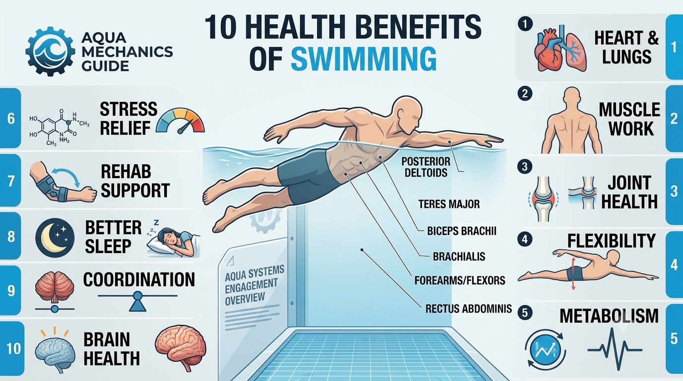 Top 10 Health Benefits of Swimming | A Science-Backed Guide for Every Age- For Men, Women, Seniors And Kids.