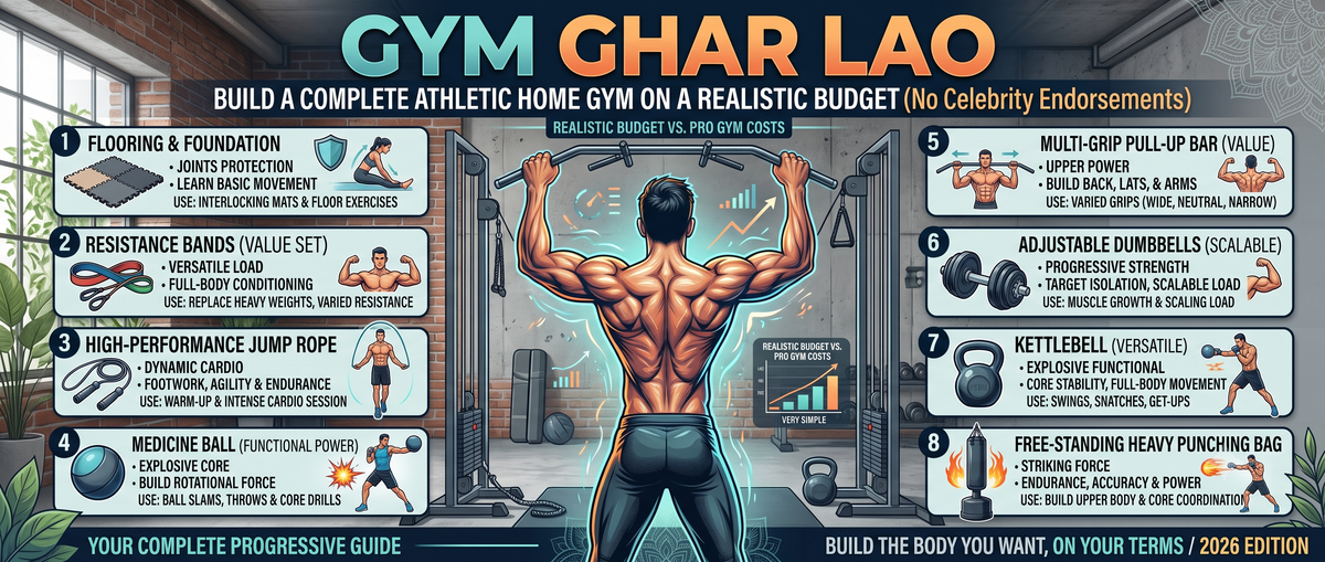 Gym Ghar Lao: How to Set Up a Complete Home Gym Inspired by Tiger Shroff (Under Realistic Budgets)