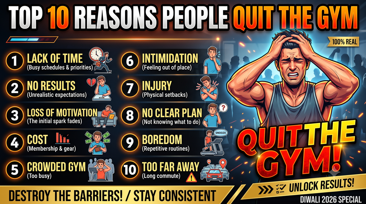 Top 10 Reasons People Quit the Gym (And How to Stay Consistent Like Tiger Shroff