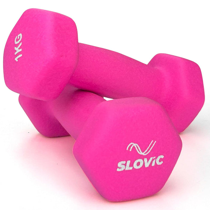 Slovic Neoprene Dumbbells Set for Home Gym | 1 Kg