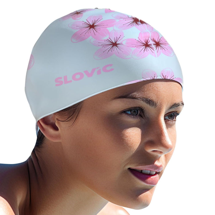 Slovic Swimming Cap for Men & Women | Waterproof Silicon Cap to Prevent Chemical Damage