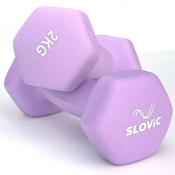 Slovic Neoprene Dumbbells Set for Home Gym | 2 Kg