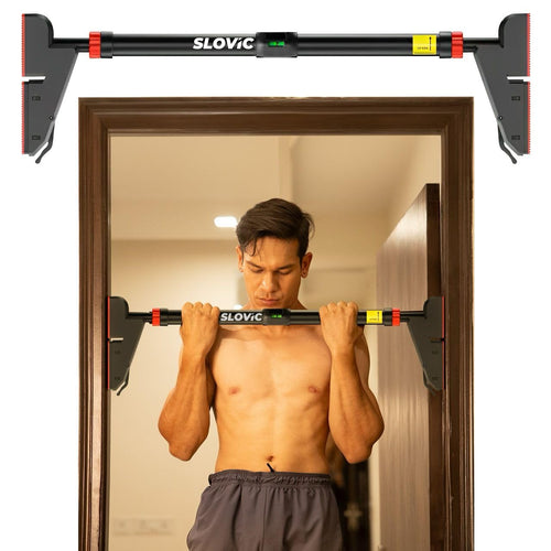 Slovic Pull Up Bar for Home | Capacity 300 KG | No Screw Pull Up Bar Wall Mounted