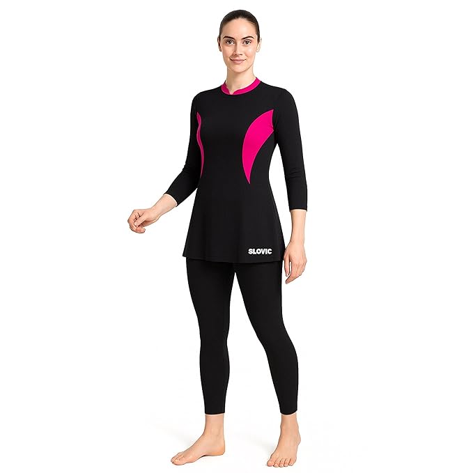 SLOVIC Swimming Suit for Women | Quick Dry & Stretchable Swimwear for Ladies