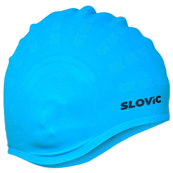 Swimming Cap for Men & Women – Waterproof Silicone Swim Cap, Chemical‑Resistant, Tear‑Proof, Stretchy Free Size