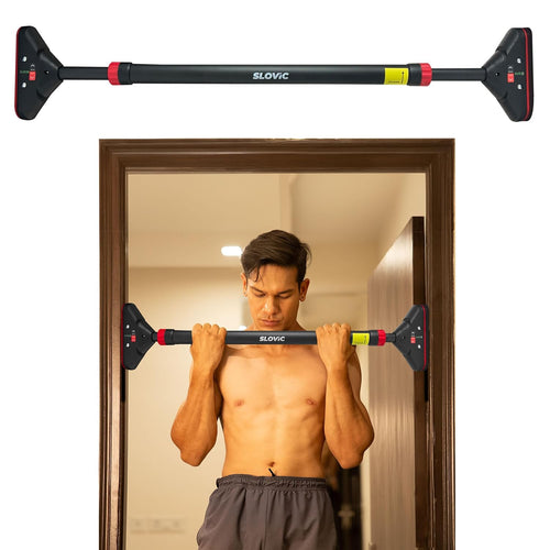 Slovic Pull Up Bar for Home | Capacity 200 KG | No Screw Pull Up Bar Wall Mounted