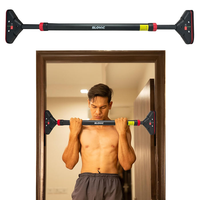 Slovic Pull Up Bar for Home | Capacity 200 KG | No Screw Pull Up Bar Wall Mounted