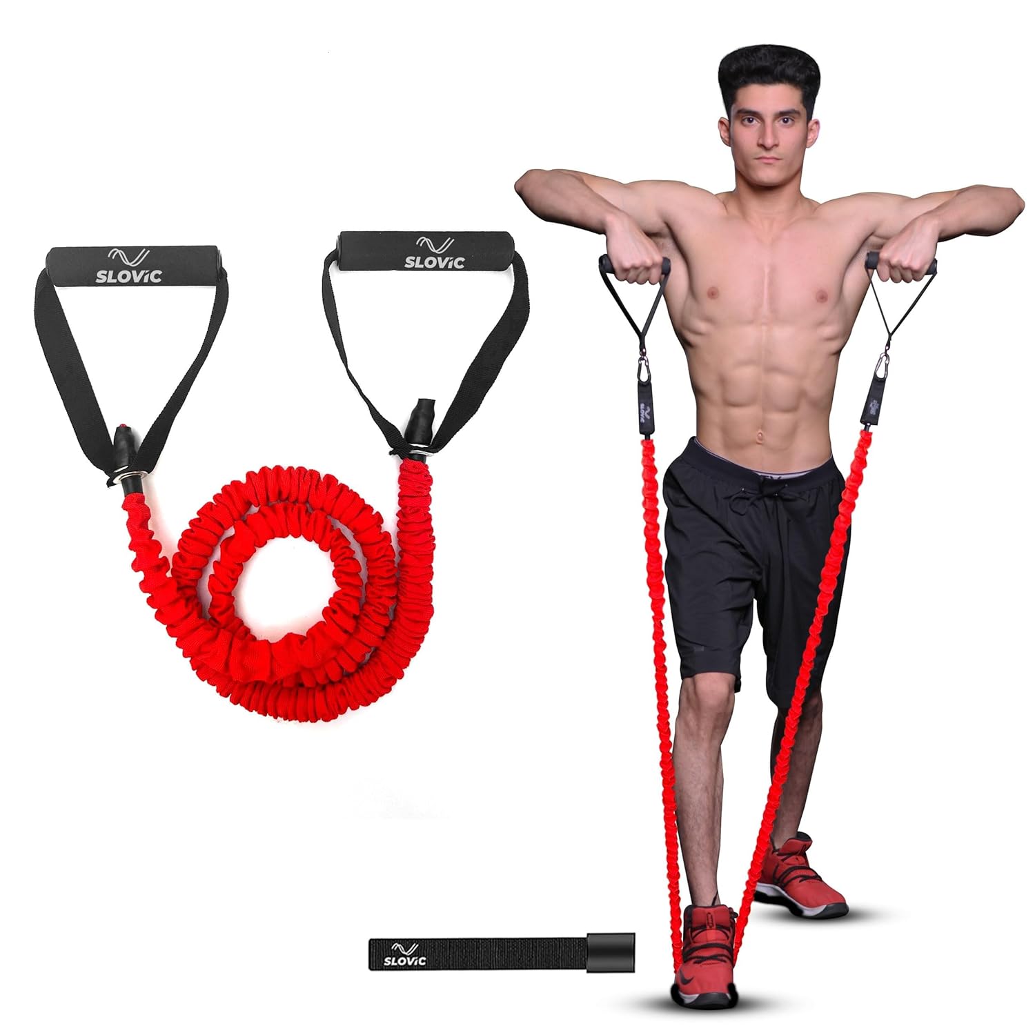 SLOVIC Resistance Tube with Nylon Covering | Red 15kg