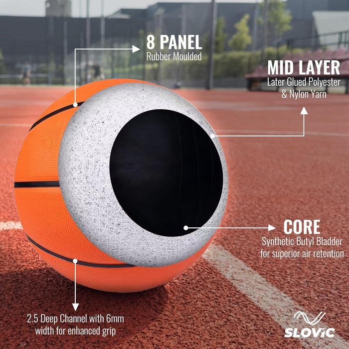 SLOVIC Outdoor Basketball | Professional Basket-Ball for Indoor-Outdoor Training