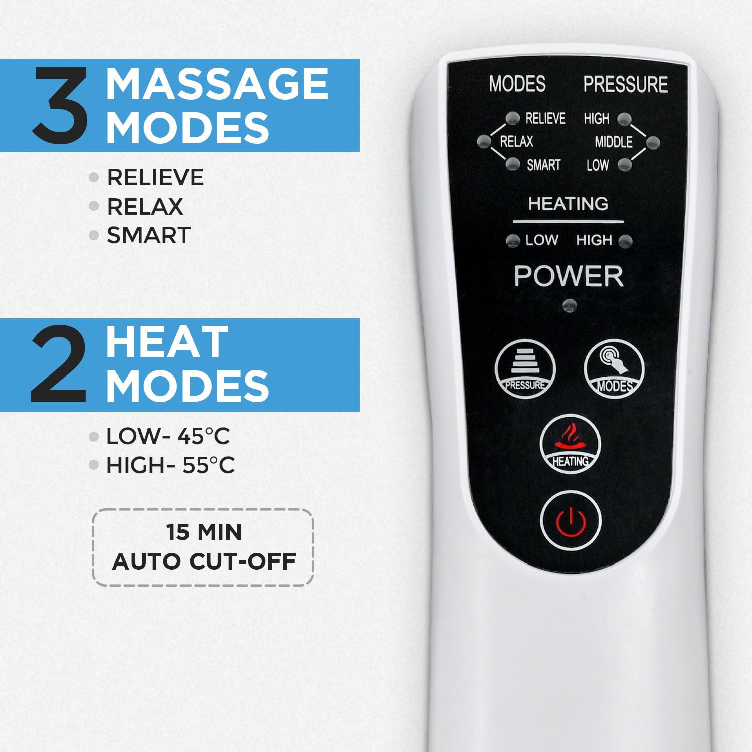 Massager Machine for Pain Relief | 2 Heat Modes | Air Leg Compressor