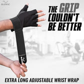 Leather Gym Gloves with Wrist Support | Padded Weightlifting Gloves