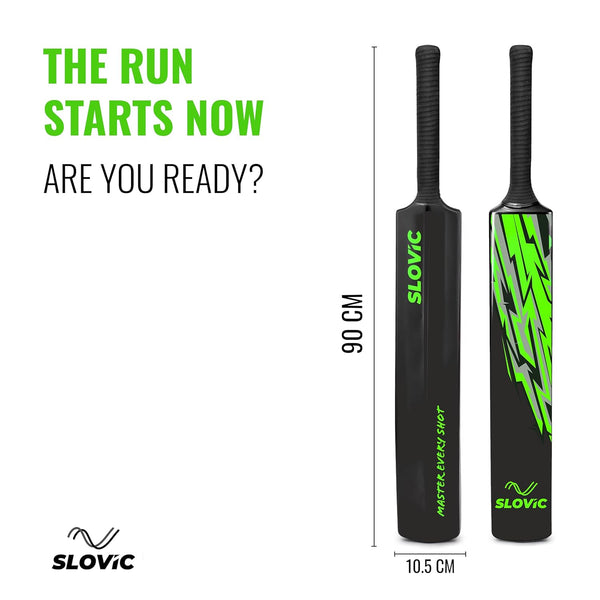 Slovic Cricket Bat | 90 x 10.5 CM | Lightweight Fiber Bat for Cricket kit