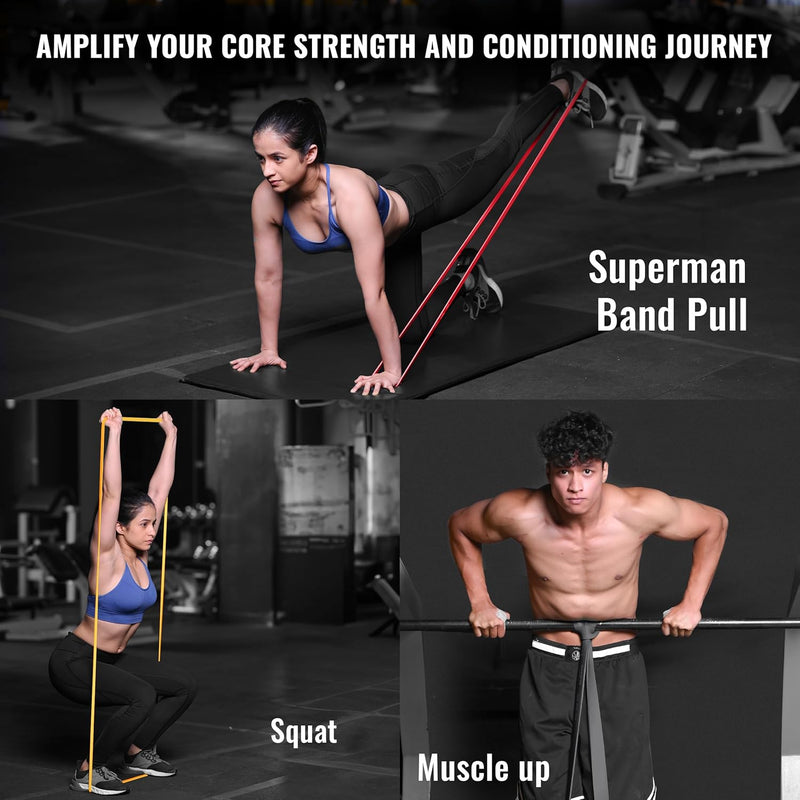 3-Piece Resistance Band Set – 3–7 KG, 7–15 KG, and 15–30 KG