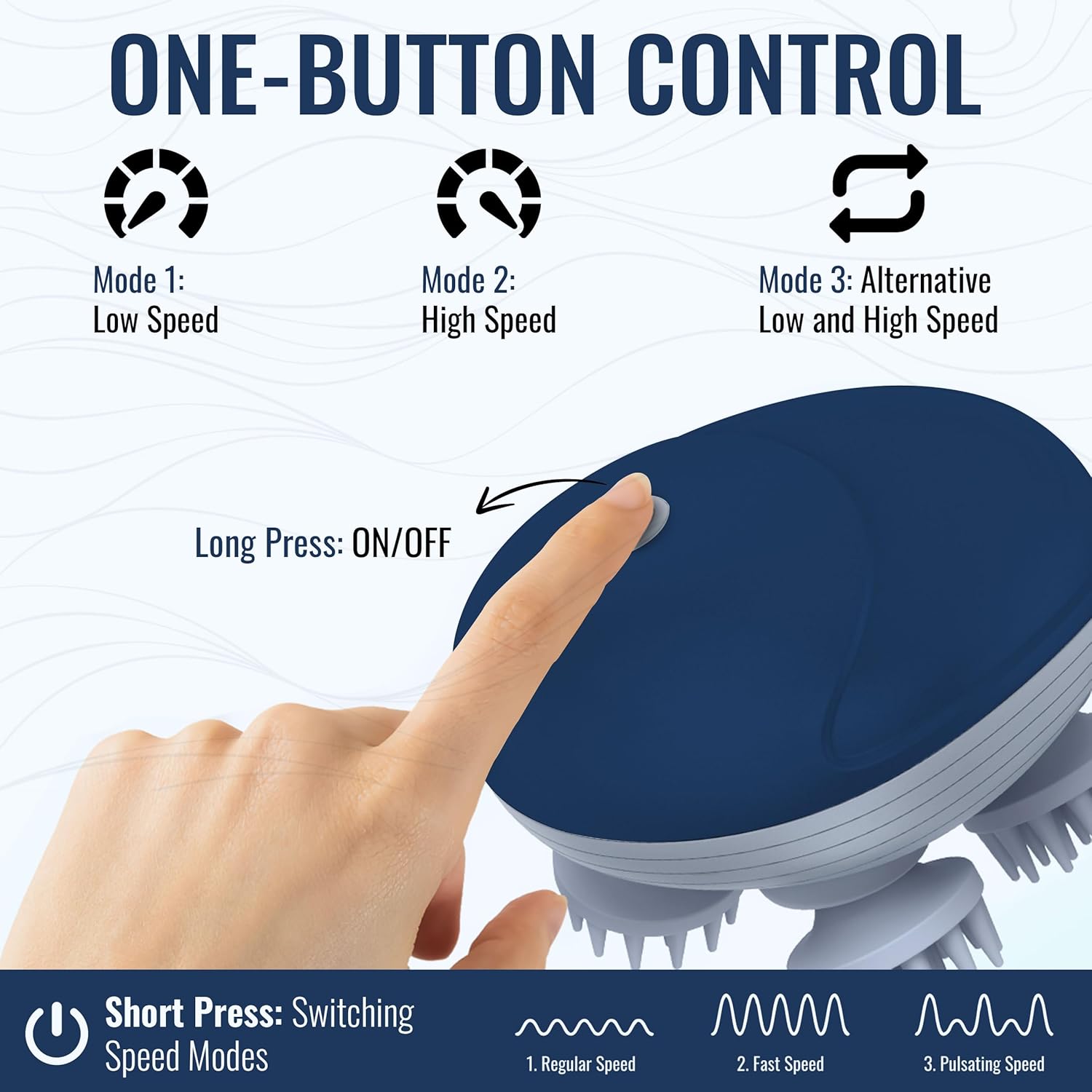 Scalp Massager - Blue