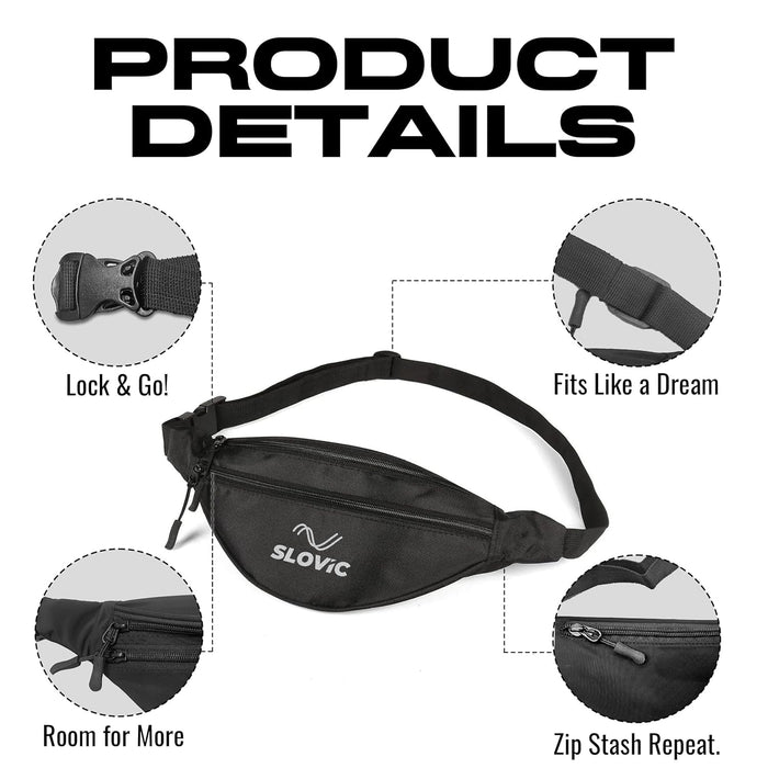 Slovic Waist Bag for Travelling for Man & Women