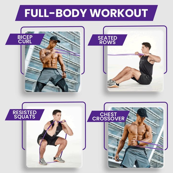 Slovic Resistance Band Pull up Training Bands for Calisthenics (Purple)