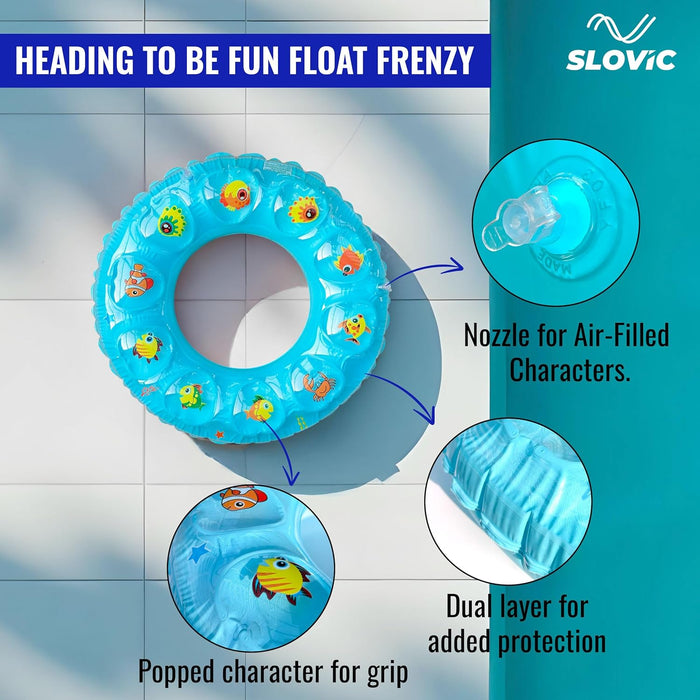 Slovic Swimming Tube for Kids | Anti-Flip & Safe Swimming Pool Ring