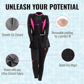 Women’s One-Piece – Quick-Dry, Stretchy, Full Coverage. S–XXL