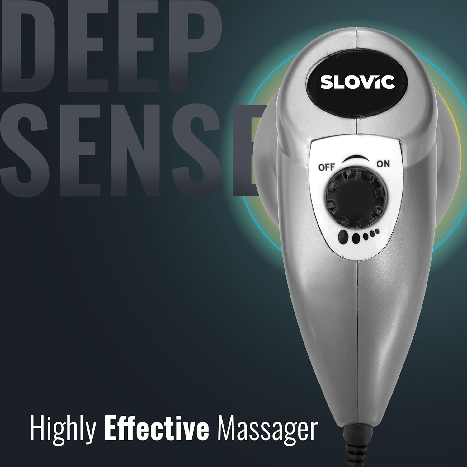 Massage Machine For Body Pain | 3 Massage Heads | 5 Speed Setting