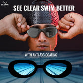 Essential Swimming Goggles for Men – Anti-Fog, UV Protection, Easy-Adjust & Tangle-Free (Black)