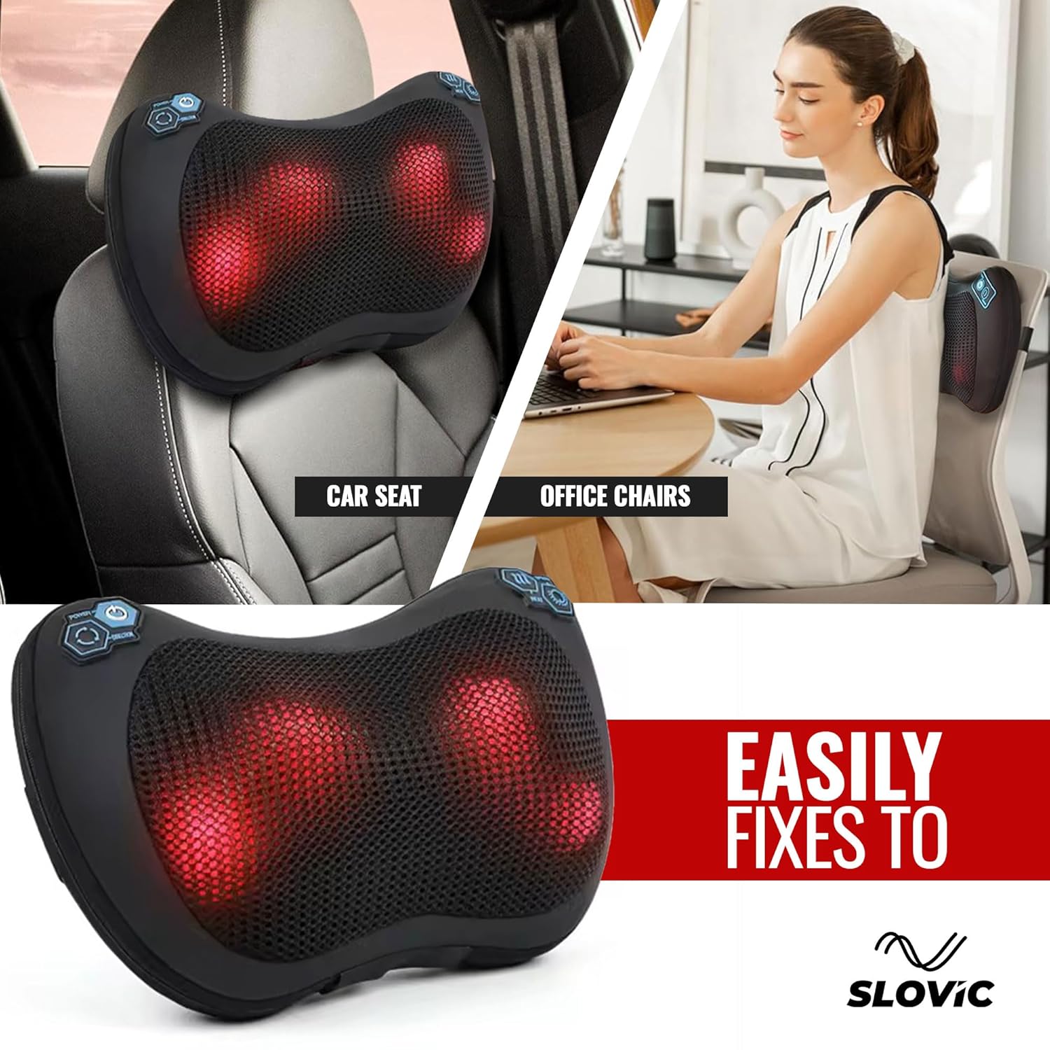 Neck Massager | Electric Shiatsu Cushion