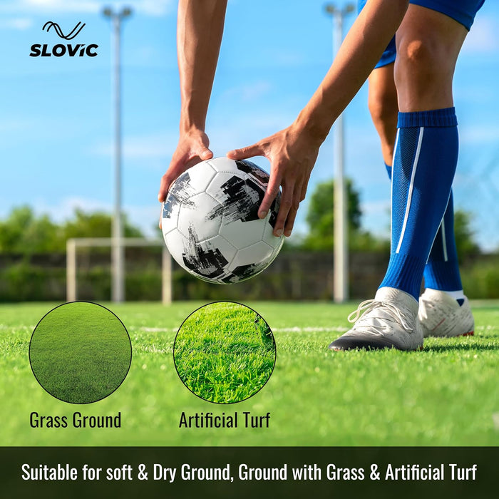 SLOVIC Professional Football Ideal for Grass Ground & Artificial Turf