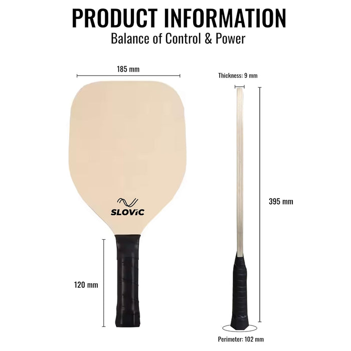 Slovic Pickleball Wooden Racket Set