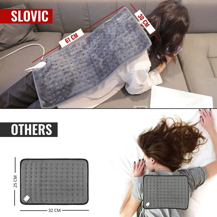 Slovic Electric Heating Pad for Pain Relief