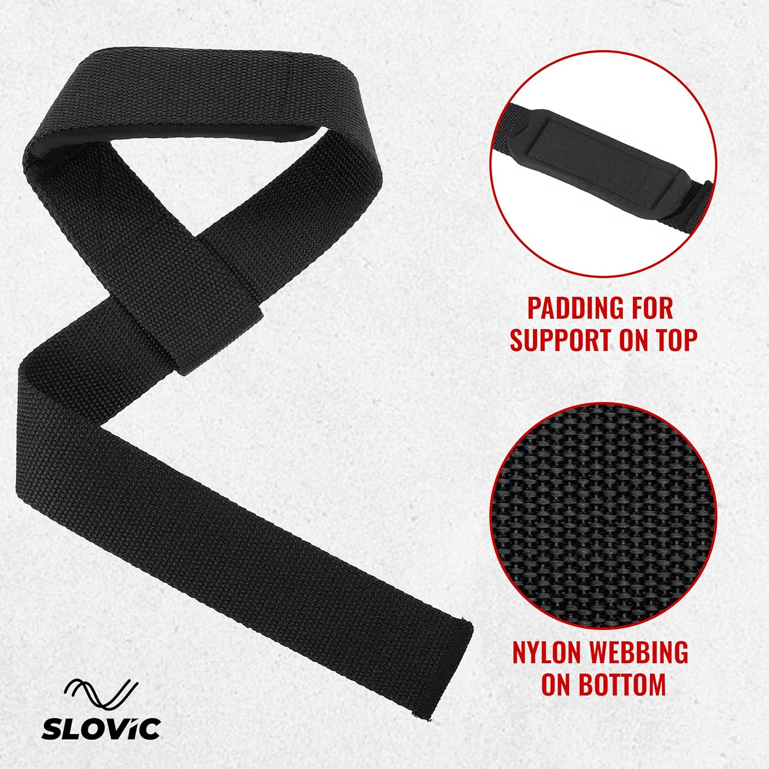 Weight Lifting Straps – Padded Non-Slip Wrist Support
