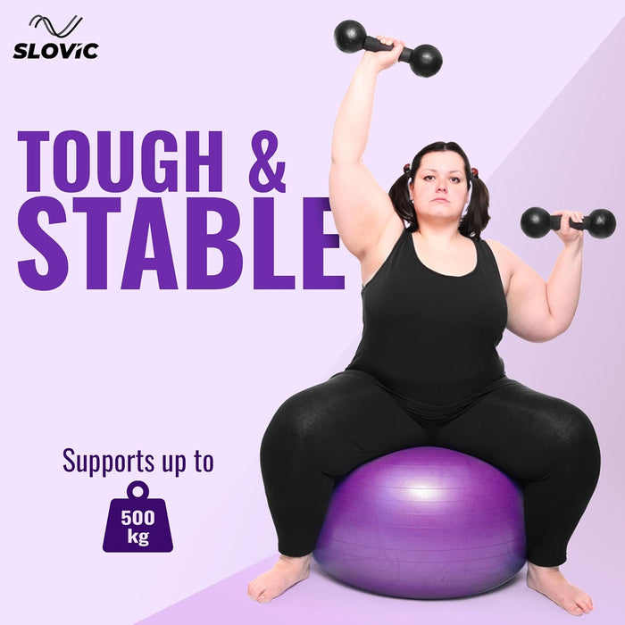SLOVIC Gym Yoga Ball for Exercise- 55 CM