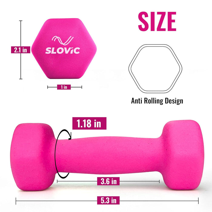 Slovic Neoprene Dumbbells Set for Home Gym | 1 Kg
