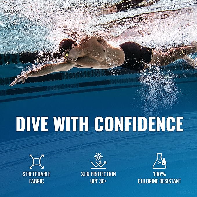 Swimming Shorts for Men – Quick‑Dry, Poly Spandex, Adjustable Drawstring, 4‑Way Stretch