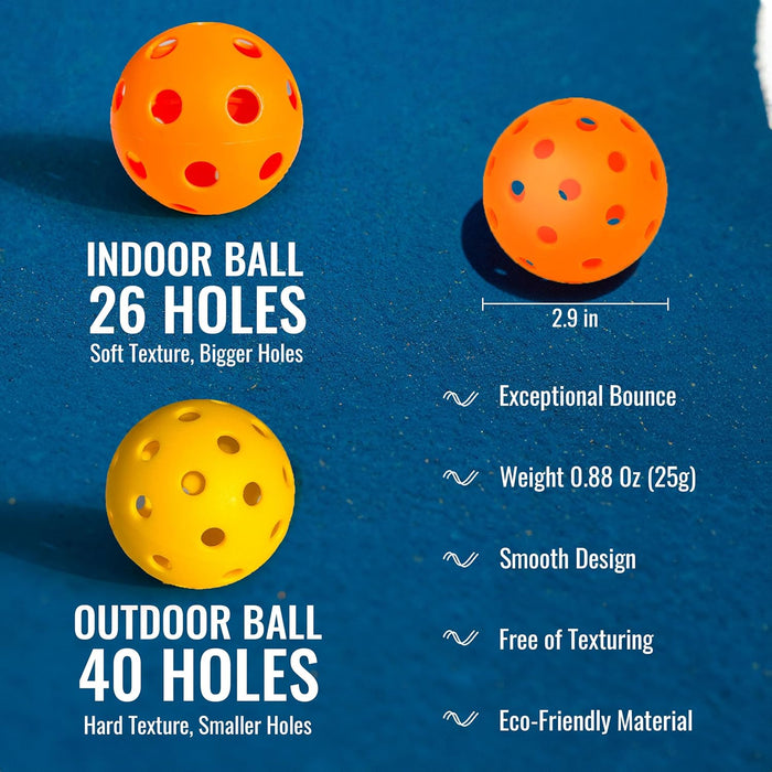 Slovic Pickleball Wooden Racket Set