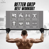 Leather Gym Gloves with Wrist Support | Padded Weightlifting Gloves