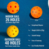 Pickleball Fiberglass Racket Set