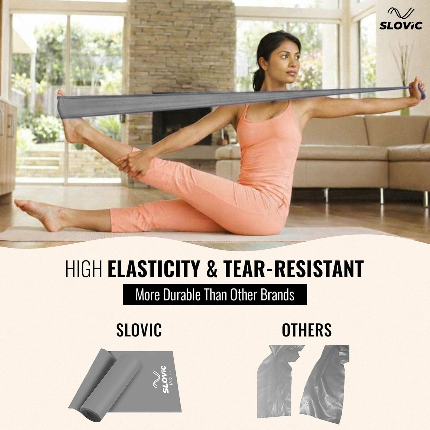 Medium to Heavy Resistance Thera Band | Premium Thera Band for Rehab, Strength & Home Fitness